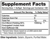 CLA 1000 mg 180 capsules de gel