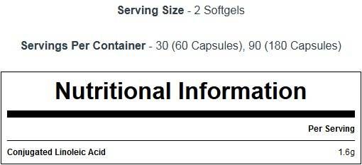 CLA 1000 mg - 180 softgels
