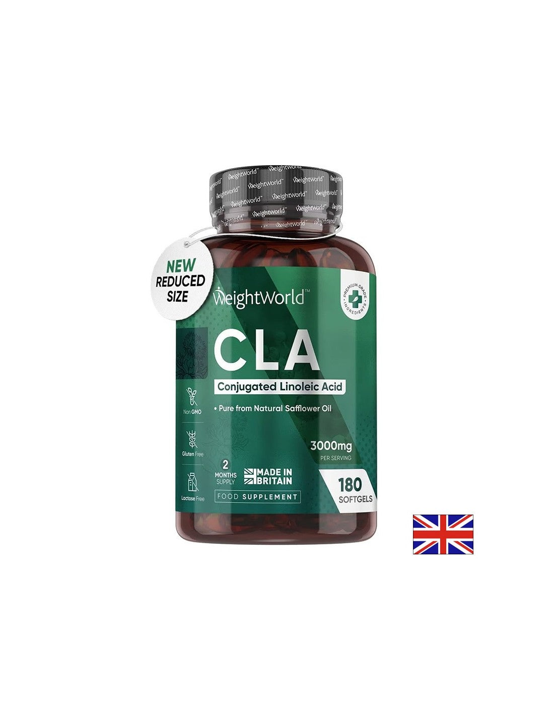 CLA - Acid linoléique conjugué, 3000 mg x 180 SoftGels World World