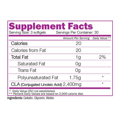 CLA 80% 90 Capsules de gel