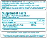 CLA 80 FEMME 60 Capsules de gel