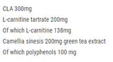 CLA + L-Carnitine + Thé vert - 120 capsules