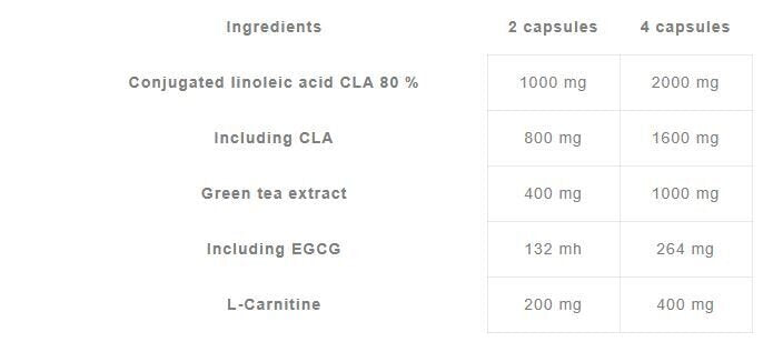 CLA et thé vert plus L-Carnitine 60 gélules <tc>Olimp</tc>