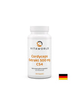 Immunité - Extrait de champignons Cordyceps CS4, 500 mg x 100 capsules