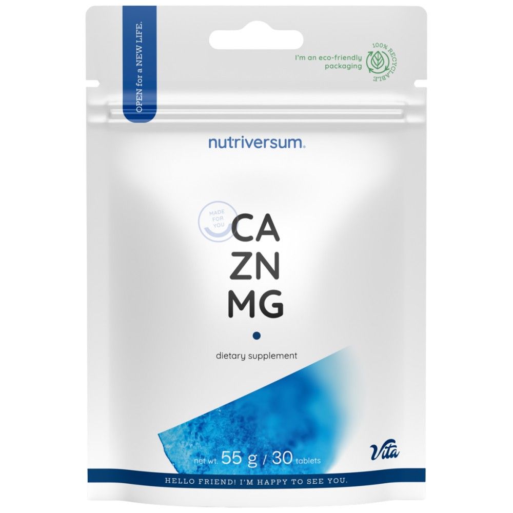 CA/Zn/Mg | Formule de zinc de magnésium de calcium - 30 comprimés