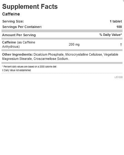 Cafeine - 100 comprimés