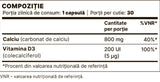 Calcium 800 mg + vitamine D3 200 UI 30 capsules