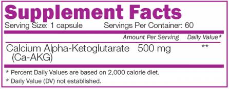 Calcium-akg 500 mg - 60 capsules
