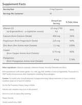 Caps de citrate de calcium | + Magnésium, vitamine D, zinc, cuivre, manganèse - 120 capsules