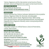 Calcium, magnésium et zinc (calcium, magnésium + zinc) 90 comprimés naturesaid