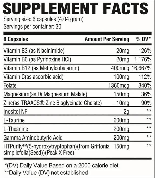 Calme + | Formule de gestion du cortisol - 180 capsules