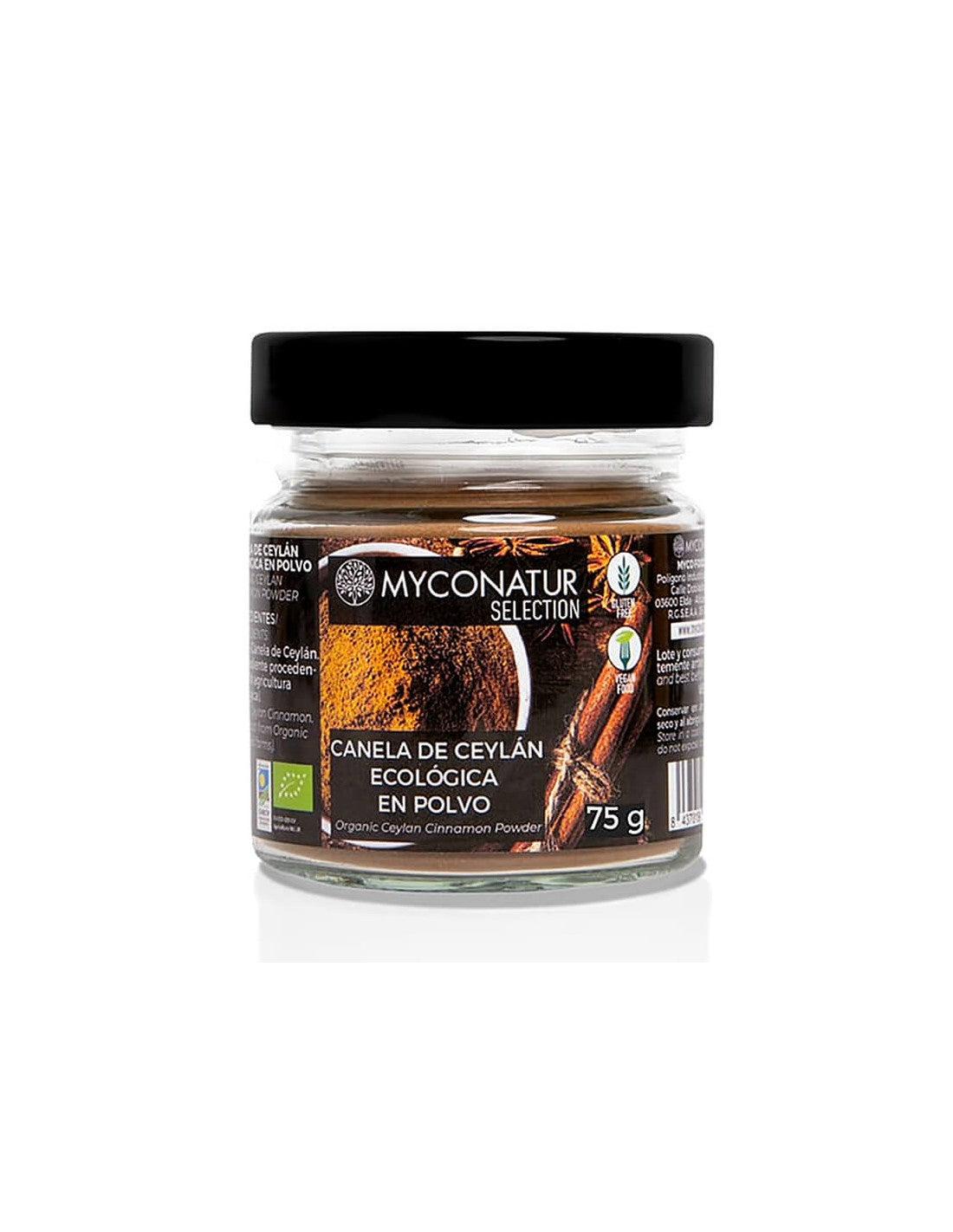 Cannelle de Ceylan en poudre bio - Canela de Ceylan, Bio, 90 g <tc>Myconatur</tc>