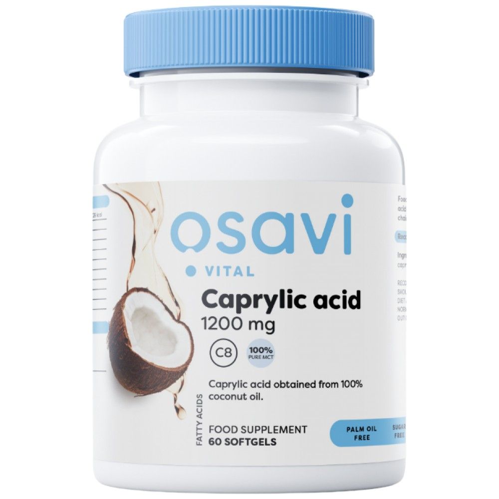 Acide caprylique 1200 mg - 60 capsules de gel