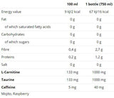 Boire de l'activité de la carnitine avec de la caféine - 750 ml