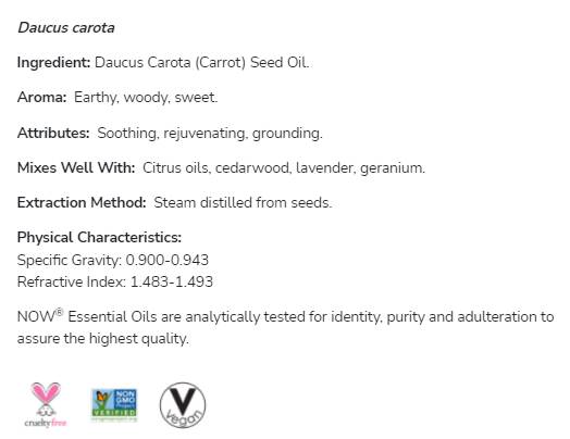 Huile de graines de carotte | 100% pur daucus carota - 30 ml