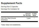 Cat's Claw 500 mg - 100 capsules