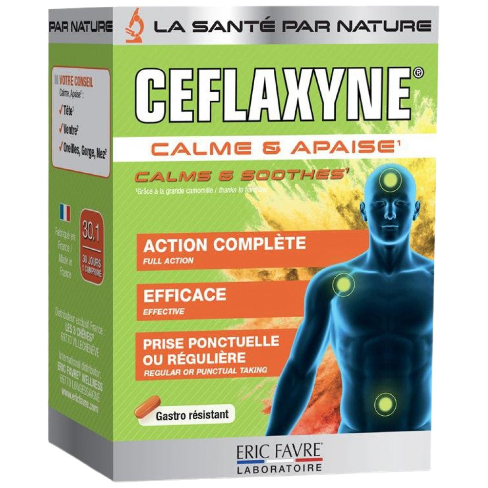 Ceflaxyne® | Pain analgésique naturel - Salmes et apaise - 30 comprimés
