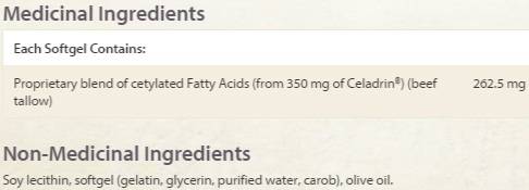 Capsules de gel de la santé conjointe de Celadrin 90