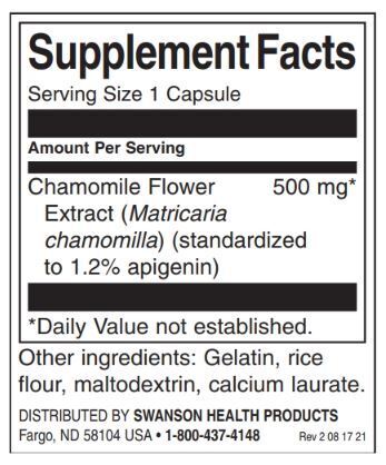 Extrait de fleurs de camomille 500 mg | Apigénine standardisée - 60 capsules