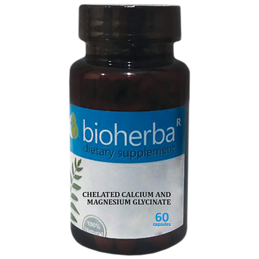 Calcium chélé et glycinate de magnésium 133 mg - 60 capsules