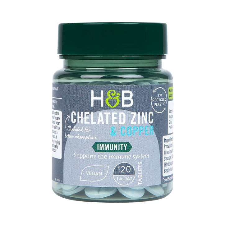 Zinc et cuivre chélé 15 mg - 120 comprimés