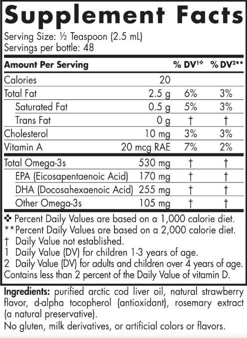 DHA pour enfants 530 mg - 119 ml
