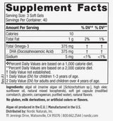 Végétarien DHA pour enfants 375 mg - 120 comprimés à croquer