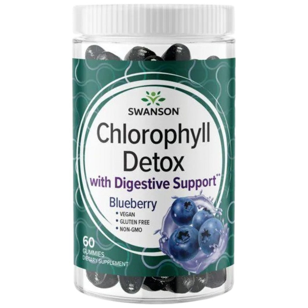 Gummies de désintoxication chlorophylle | Blearberry - 60 comprimés à croquer