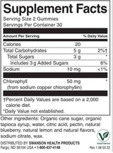 Gummies de désintoxication chlorophylle | Blearberry - 60 comprimés à croquer