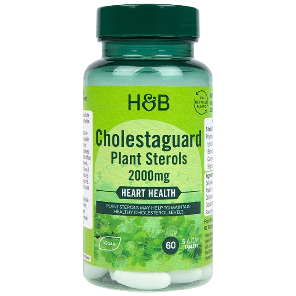 Cholestaguard Plant Sterols 2000 mg | Support de cholestérol - 60 comprimés