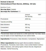 Cholestaguard Plant Sterols 2000 mg | Support de cholestérol - 60 comprimés