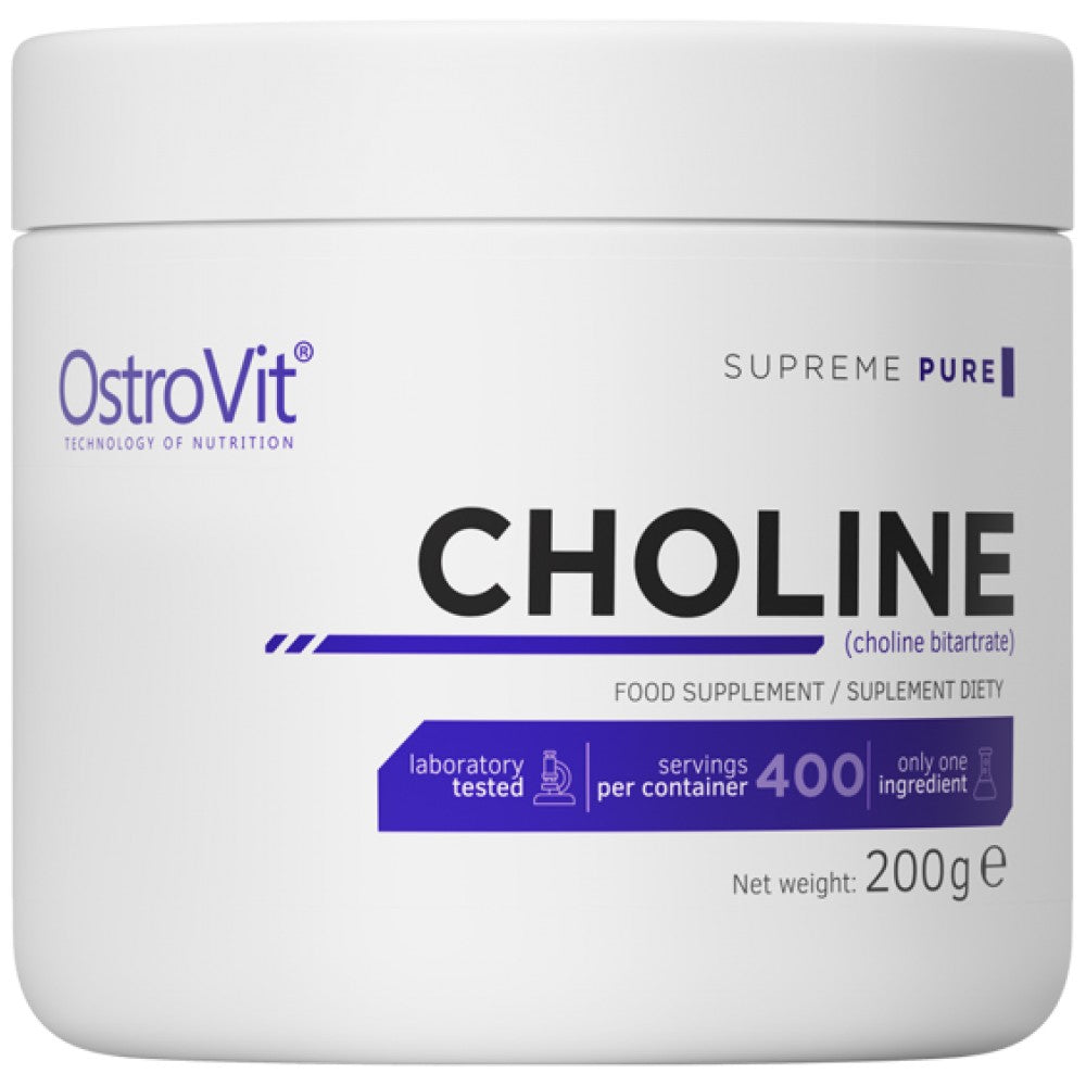 Poudre de bitartrate de choline 200 grammes
