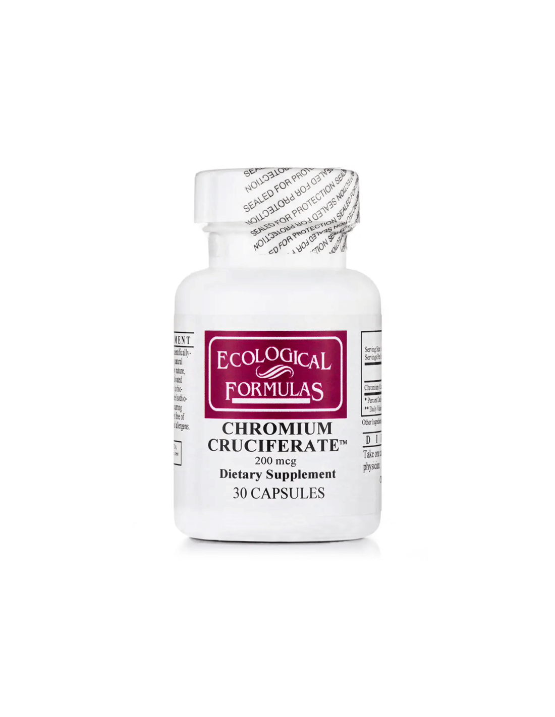 Chrome Crucifère/Chrome, 200 µg, 30 capsules Formules écologiques