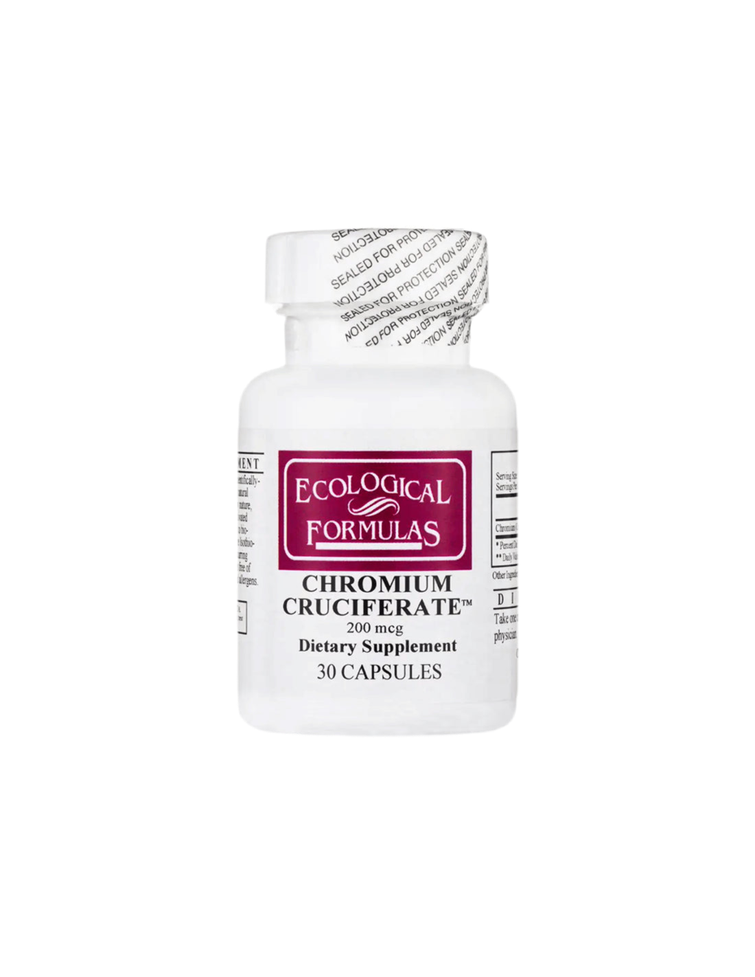 Chrome Crucifère/Chrome, 200 µg, 30 capsules Formules écologiques