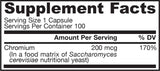Chromium GTF 200 mcg 100 capsules