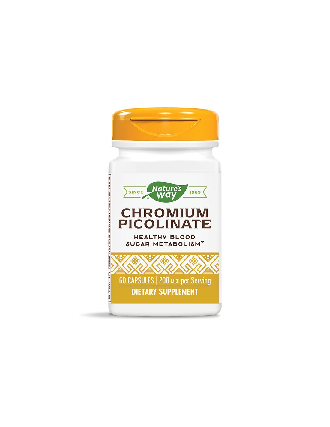 Chrome picolinate 200 mcg x 60 capsules Nature's way