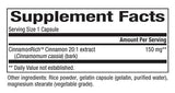 Extrait de cannelle 150 mg 60 capsules