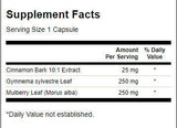 Cinnamon Gymnema Mulberry Complex 525 mg - 120 capsules