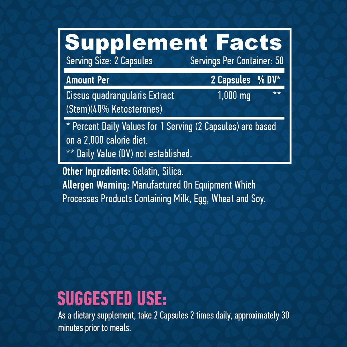Cissus 500mg/100 Caps