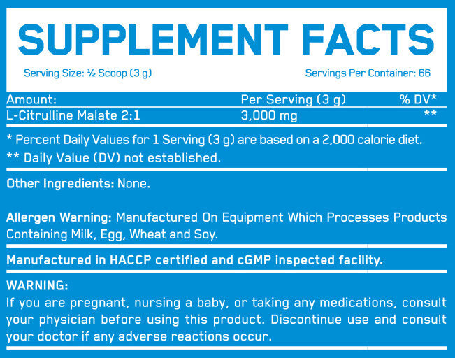 Citrulline malate 3000 ™ - 200 grammes