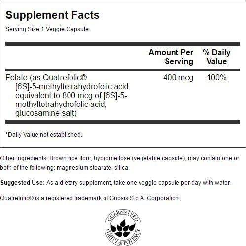 Capsules ultra folate 400 mcg 30