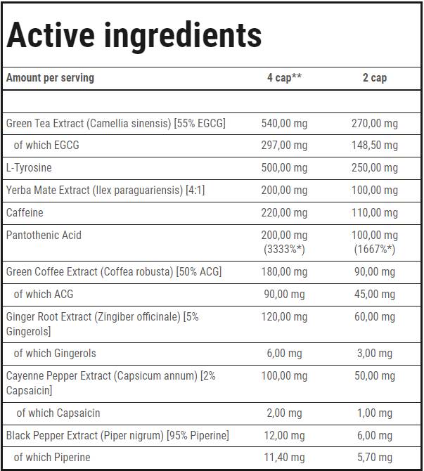 Clenburexin | Brûleur de graisse thermogène - 90 capsules