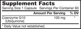 CO-Q10 (ubiquinone) 100 mg - 60 capsules