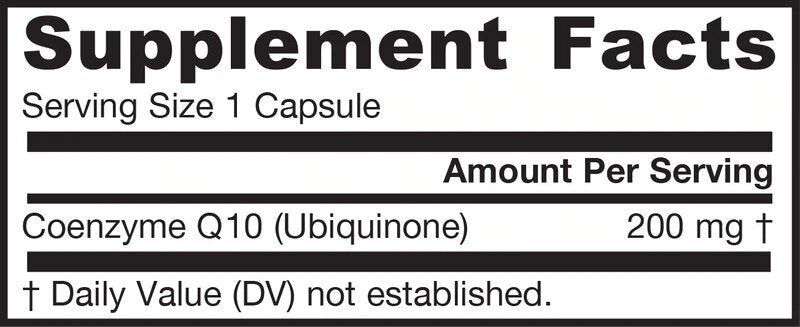 CO-Q10 (ubiquinone) 200 mg - 60 capsules