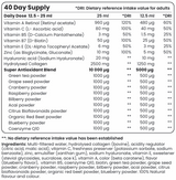 Collagène avec rétinol, hyaluronique, COQ10 - (doses 20/40, 500 ml)