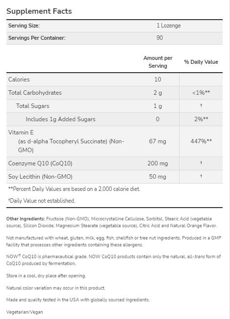 COQ10 200 mg | Crimpable - 90 comprimés sublinguaux