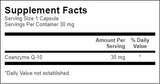 COQ10 30 mg - 60 capsules