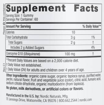 Gummies CoQ10 100 mg - 60 gummies