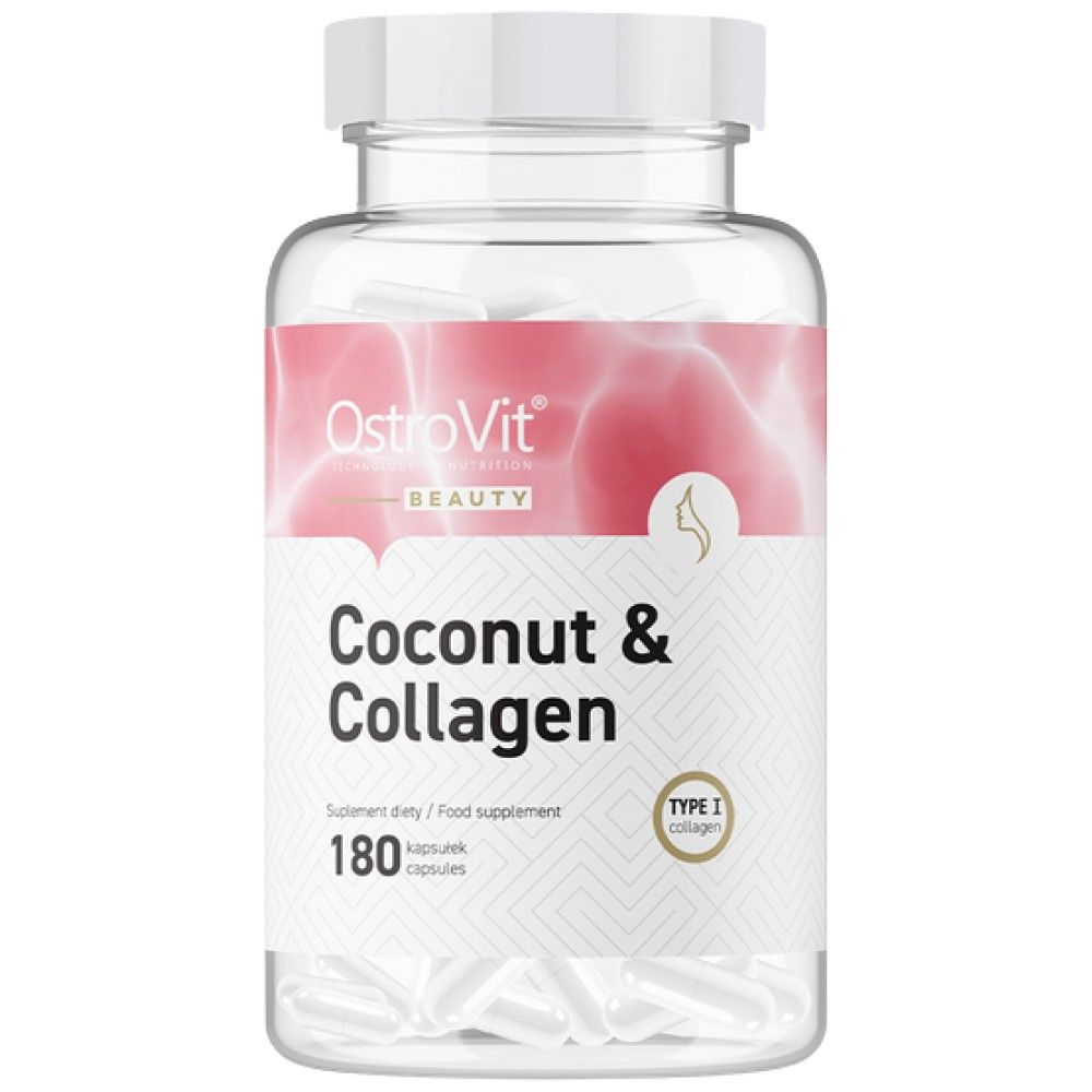 Coco et collagène | Collagène marin avec capsules MCT - 180