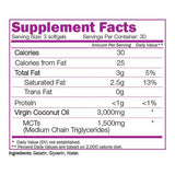 Huile de coco - 90 capsules de gel